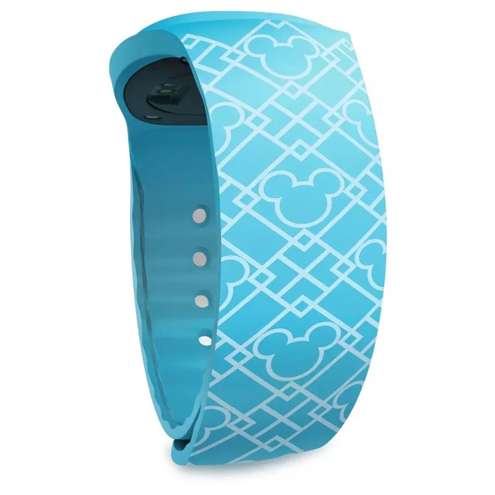 NEW Disney Parks Mickey Mouse Silhouette MagicBand+ Blue Interactive Wristband